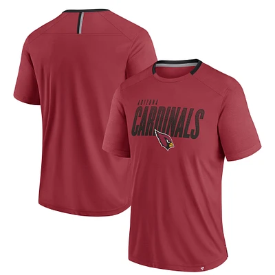 Men's Fanatics Cardinal Arizona Cardinals Defender Fade Slant T-Shirt