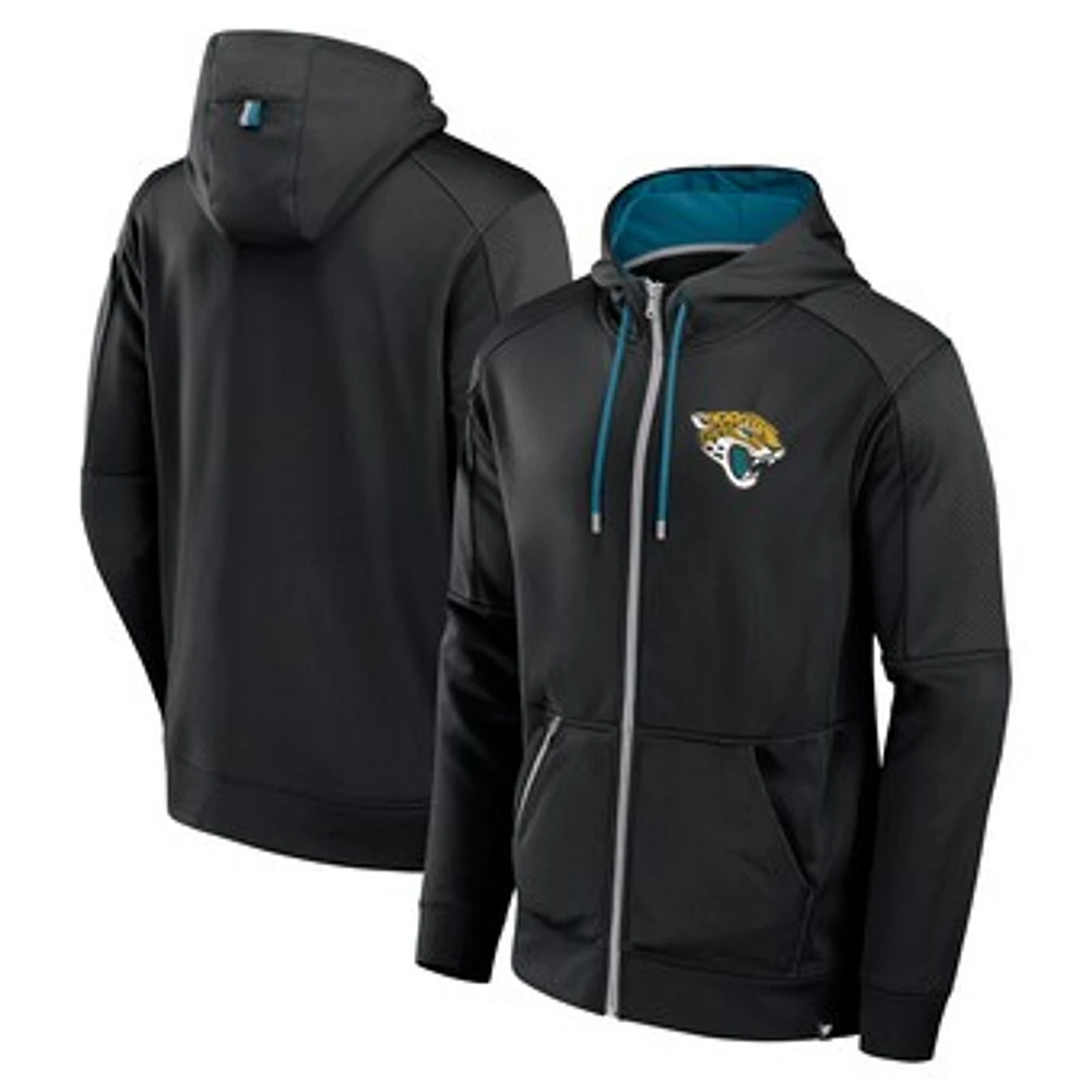 Men's Fanatics Black Jacksonville Jaguars Defender Full-Zip Hoodie