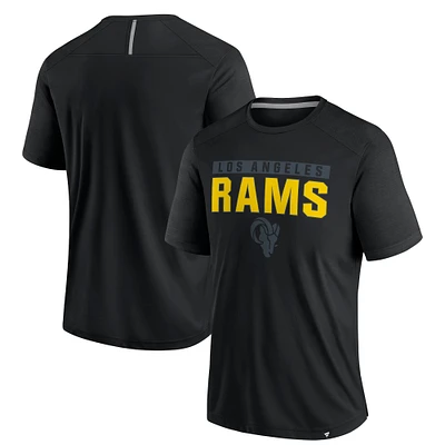 Men's Fanatics  Black Los Angeles Rams Defender Blackout T-Shirt