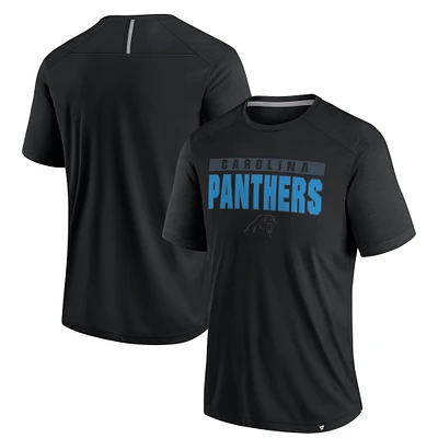 Men's Fanatics  Black Carolina Panthers Defender Blackout T-Shirt