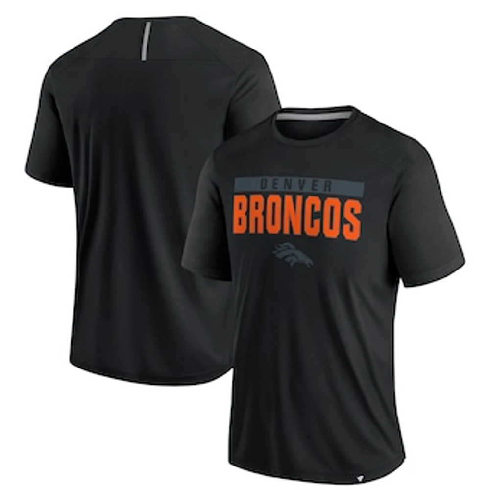 Men's Fanatics  Black Denver Broncos Defender Blackout T-Shirt