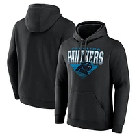 Men's Fanatics Black Carolina Panthers Geometric Chrome Pullover Hoodie