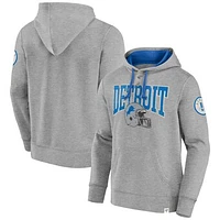 Men's Fanatics  Blue Detroit Lions Label Maker Pullover Hoodie