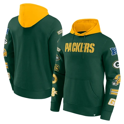 Men's Fanatics  Green/Gold Green Bay Packers Patched Out Pullover Hoodie