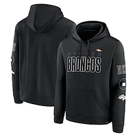 Men's Fanatics Black Denver Broncos Blackout Pullover Hoodie