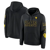 Men's Fanatics Black Los Angeles Rams Blackout Pullover Hoodie