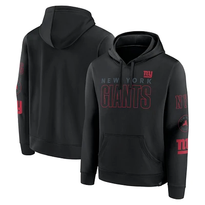 Men's Fanatics Black New York Giants Blackout Pullover Hoodie