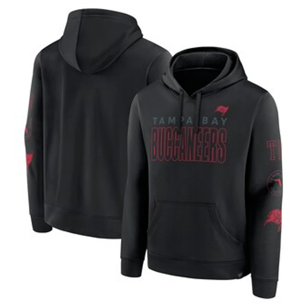 Men's Fanatics Black Tampa Bay Buccaneers Blackout Pullover Hoodie