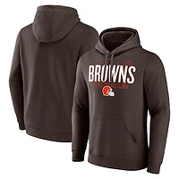 Men's Fanatics Brown Cleveland Browns Pylon Outline Pullover Hoodie