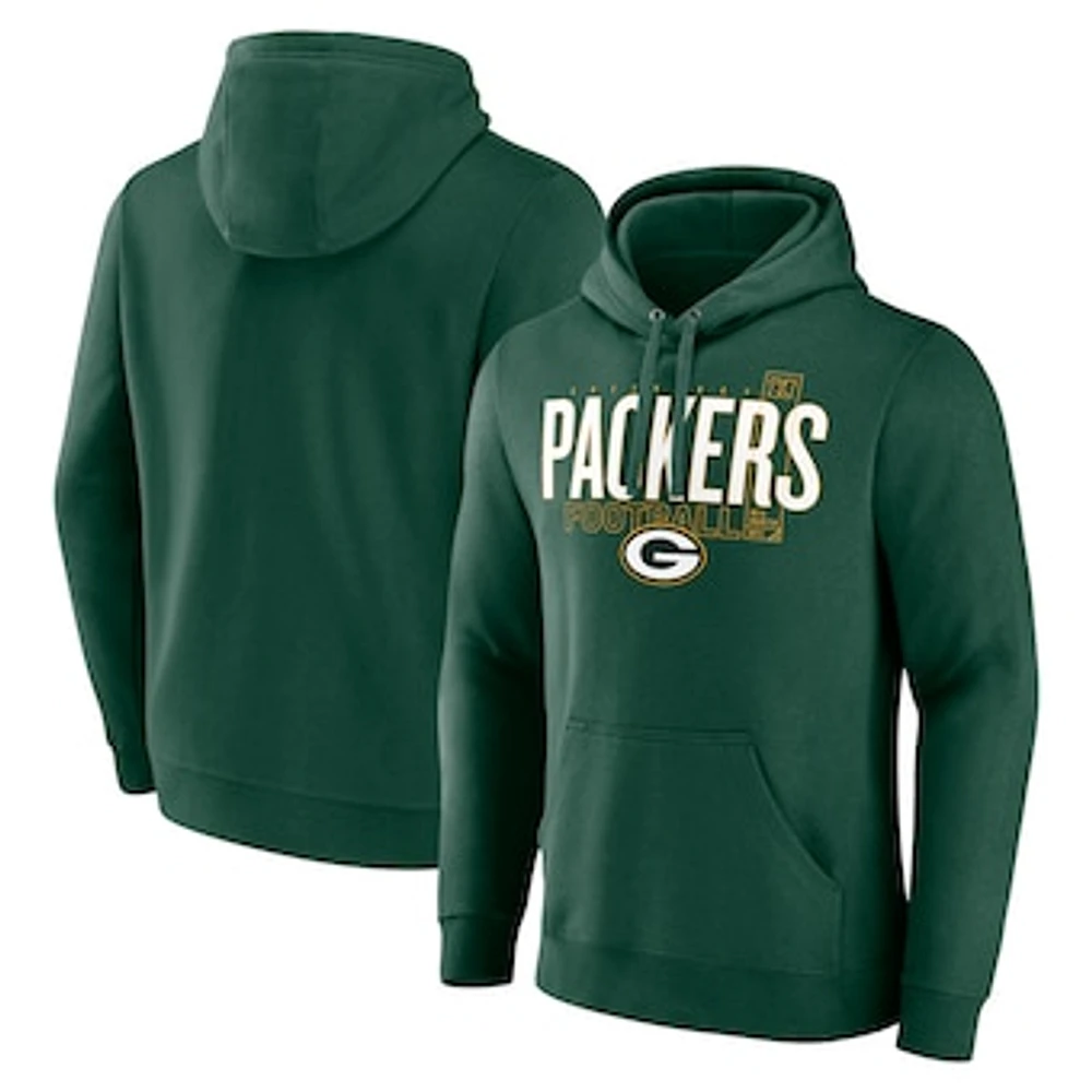 Men's Fanatics Green Bay Packers Pylon Outline Pullover Hoodie