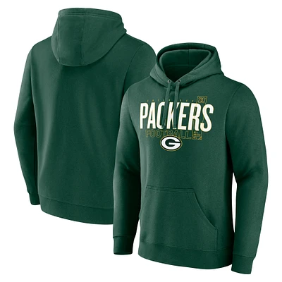 Men's Fanatics Green Green Bay Packers Pylon Outline Pullover Hoodie