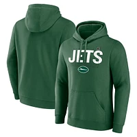 Men's Fanatics Green New York Jets Pylon Outline Pullover Hoodie