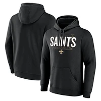 Men's Fanatics Black New Orleans Saints Pylon Outline Pullover Hoodie