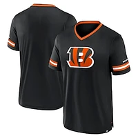 Men's Fanatics Black Cincinnati Bengals Stripe Stacking T-Shirt