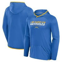 Men's Fanatics Powder Blue Los Angeles Chargers Transitional Defender Hoodie Long Sleeve T-Shirt