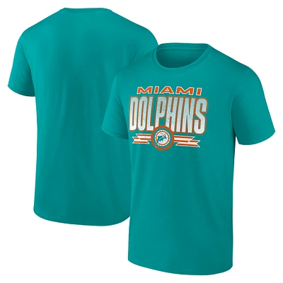 Men's Fanatics Aqua Miami Dolphins Fading Out T-Shirt