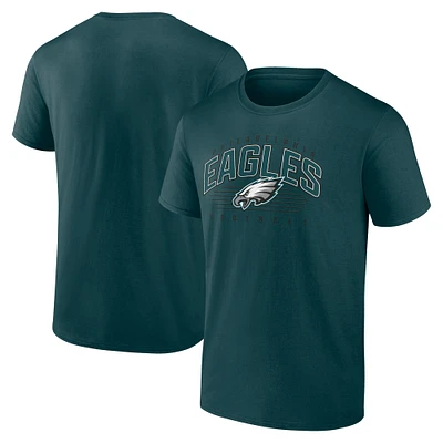 Men's Fanatics Midnight Green Philadelphia Eagles Line Clash T-Shirt