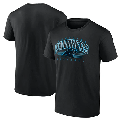 Men's Fanatics Black Carolina Panthers Line Clash T-Shirt