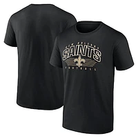 Men's Fanatics Black New Orleans Saints Line Clash T-Shirt