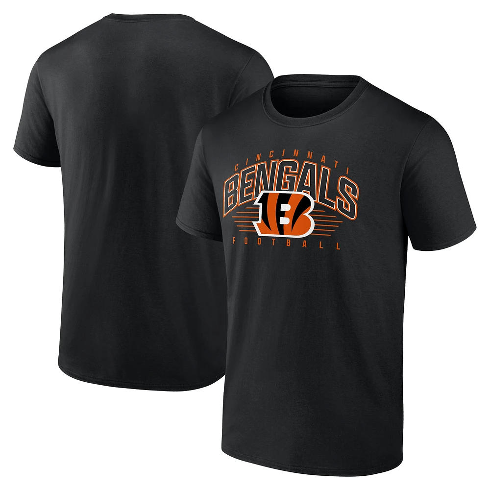 Men's Fanatics Black Cincinnati Bengals Line Clash T-Shirt