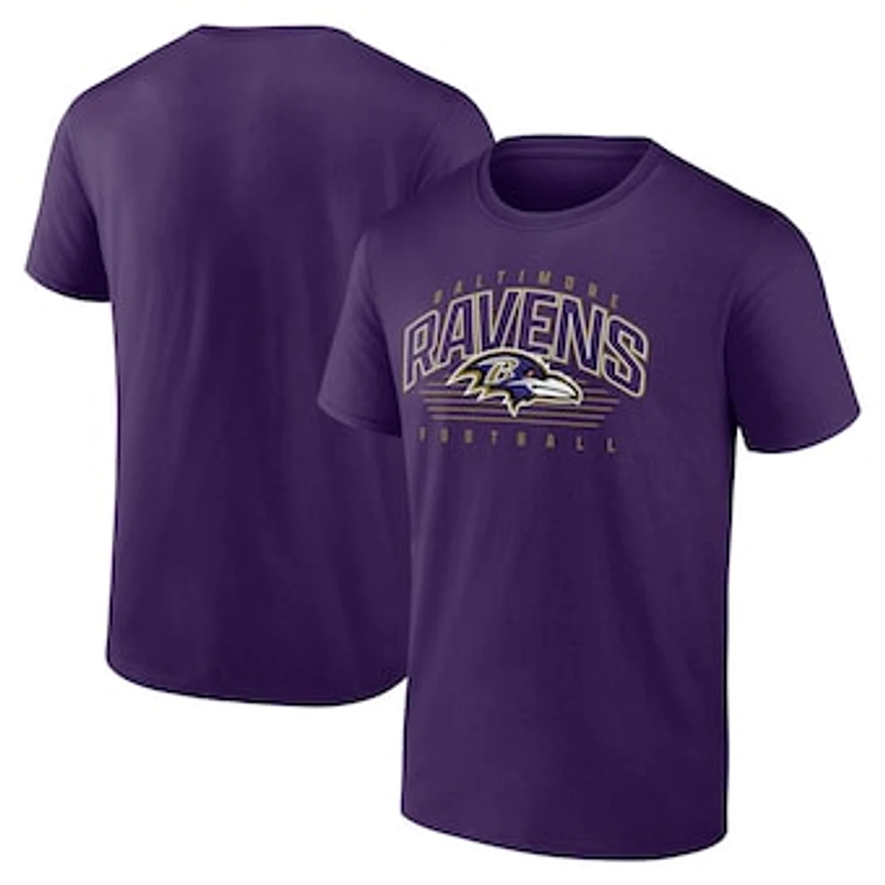 Men's Fanatics Purple Baltimore Ravens Line Clash T-Shirt