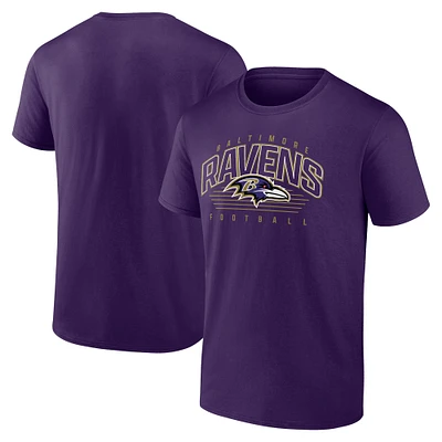 Men's Fanatics Purple Baltimore Ravens Line Clash T-Shirt