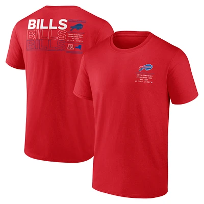 Men's Fanatics Red Buffalo Bills Repeat Stats T-Shirt