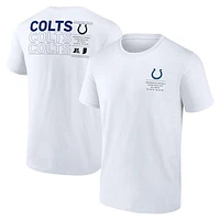 Men's Fanatics White Indianapolis Colts Repeat Stats T-Shirt