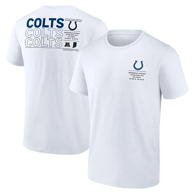 Men's Fanatics White Indianapolis Colts Repeat Stats T-Shirt