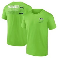 Men's Fanatics Neon Green Seattle Seahawks Repeat Stats T-Shirt