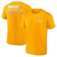 Men's Fanatics Gold Los Angeles Chargers Repeat Stats T-Shirt