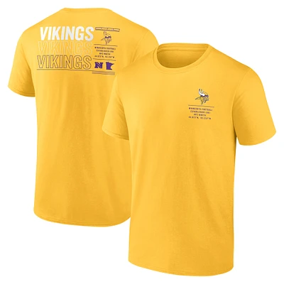 Men's Fanatics Gold Minnesota Vikings Repeat Stats T-Shirt