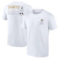 Men's Fanatics White New Orleans Saints Repeat Stats T-Shirt