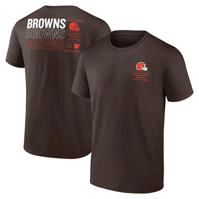 Men's Fanatics Brown Cleveland Browns Repeat Stats T-Shirt