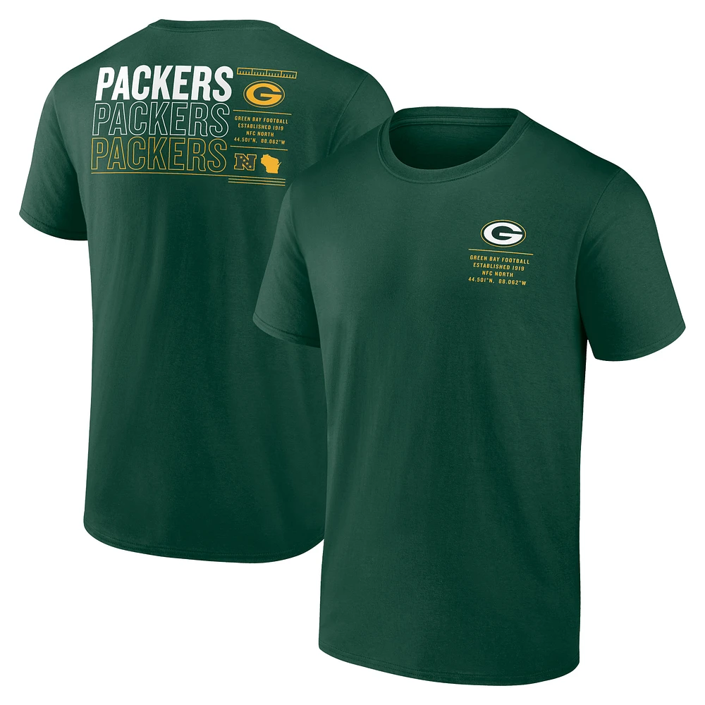 Men's Fanatics Green Green Bay Packers Repeat Stats T-Shirt