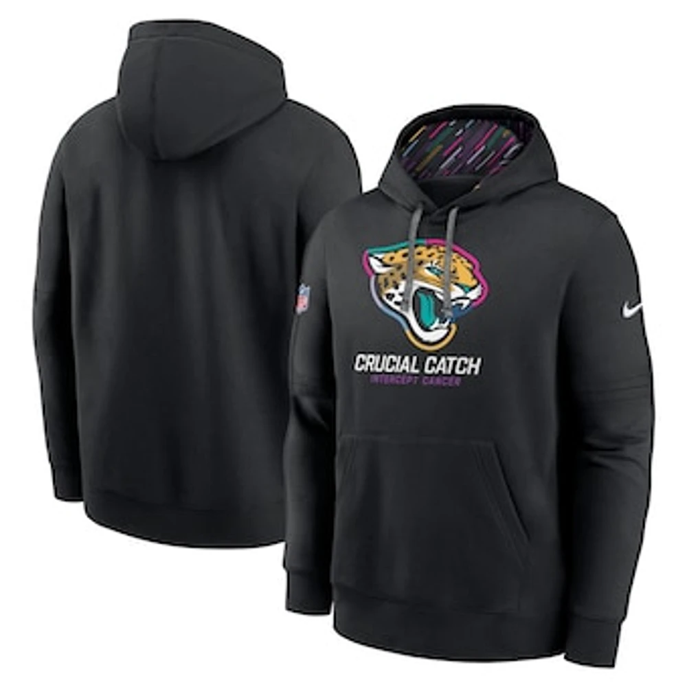 Men's Nike Black Jacksonville Jaguars 2024 NFL Crucial Catch Club Pullover Hoodie