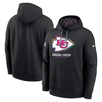 Men's Nike Black Kansas City Chiefs 2024 NFL Crucial Catch Club Pullover Hoodie