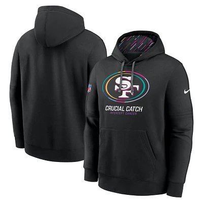 Men's Nike Black San Francisco 49ers NFL Crucial Catch Club Pullover Hoodie