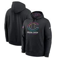 Men's Nike Black Chicago Bears 2024 NFL Crucial Catch Big & Tall Club Pullover Hoodie