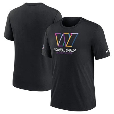 Men's Nike Black Washington Commanders 2024 NFL Crucial Catch T-Shirt