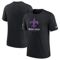 Men's Nike Black New Orleans Saints 2024 NFL Crucial Catch T-Shirt