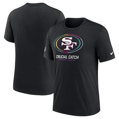 Men's Nike Black San Francisco 49ers 2024 NFL Crucial Catch T-Shirt