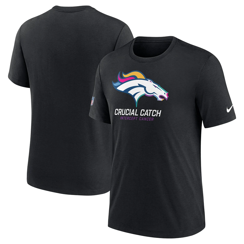 Men's Nike Black Denver Broncos 2024 NFL Crucial Catch T-Shirt