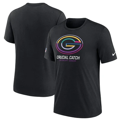 Men's Nike Black Green Bay Packers 2024 NFL Crucial Catch T-Shirt