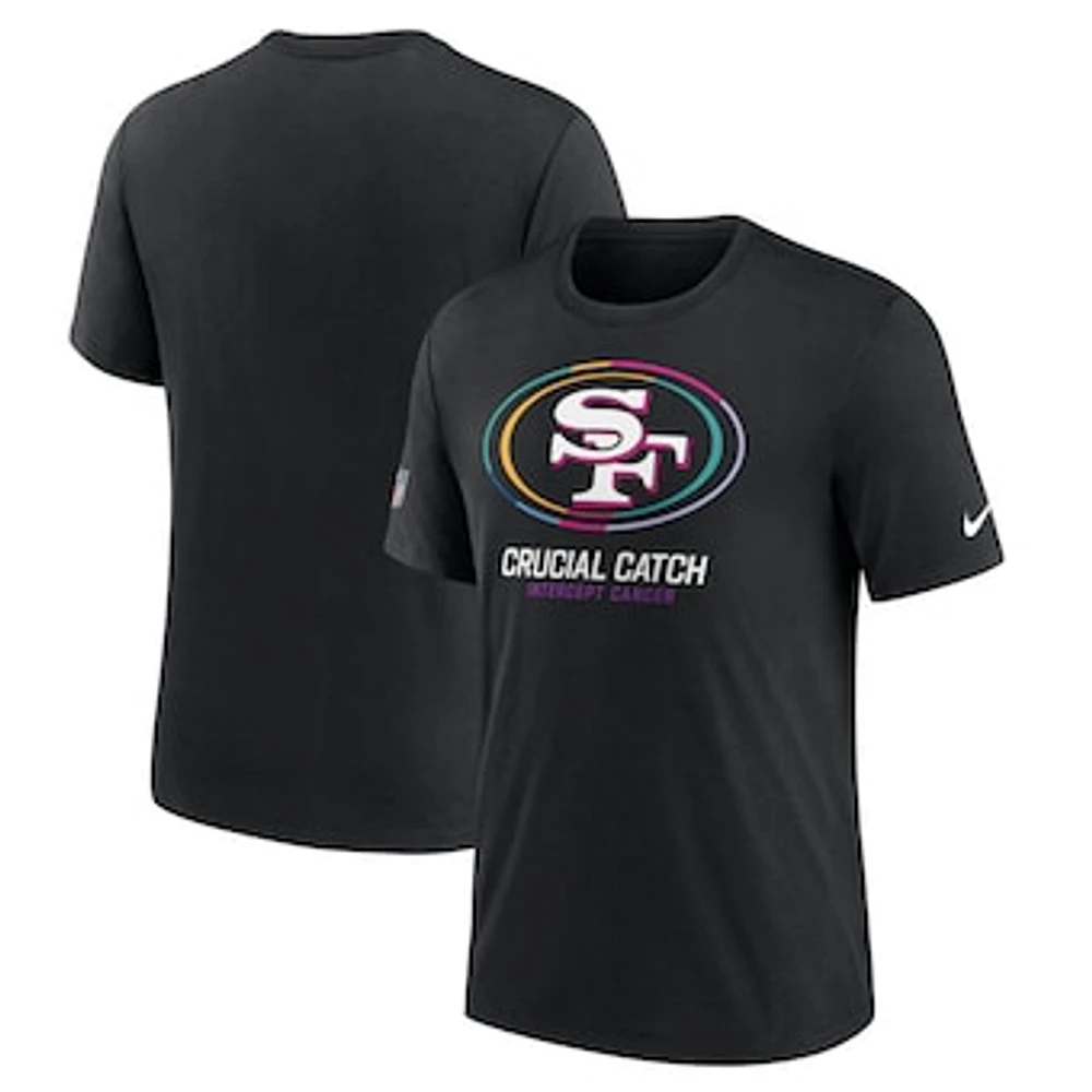 Men's Nike Black San Francisco 49ers 2024 NFL Crucial Catch Big & Tall T-Shirt