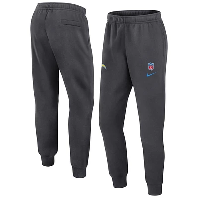 Men's Nike Anthracite Los Angeles Chargers 2024 Sideline Club Pants