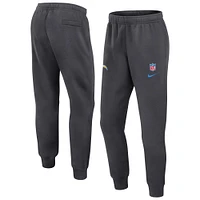 Men's Nike Anthracite Los Angeles Chargers 2024 Sideline Club Pants