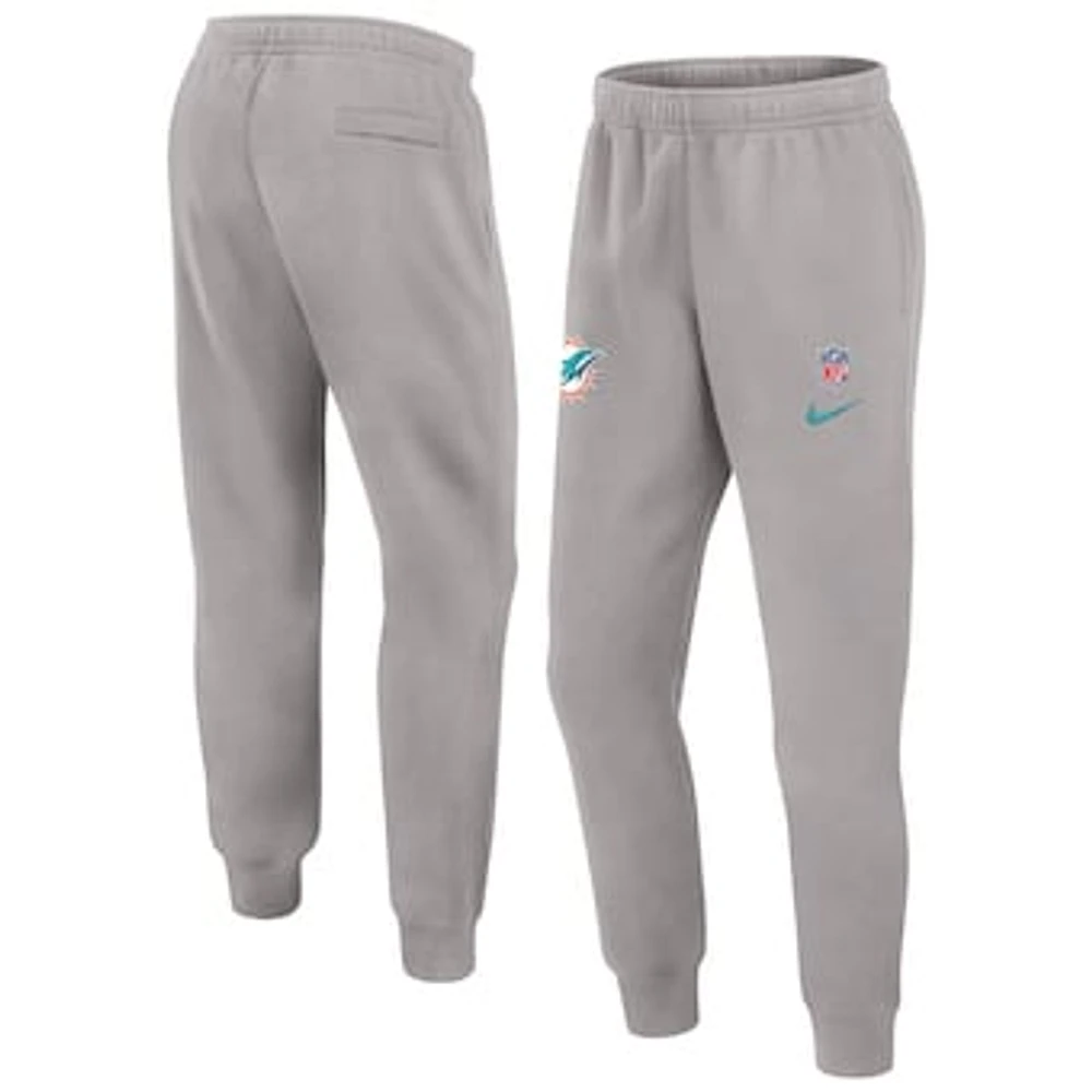 Men's Nike Gray Miami Dolphins 2024 Sideline Club Pants