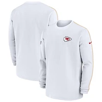 Men's Nike Red Kansas City Chiefs 2024 Sideline Coaches Long Sleeve Top