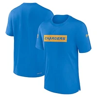 Men's Nike Powder Blue Los Angeles Chargers Sideline Player Performance T-Shirt